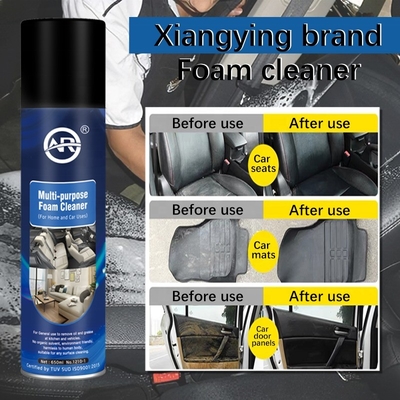 Spray de limpeza de espuma de 650 ml para limpeza profunda e multifuncional de couro de carro