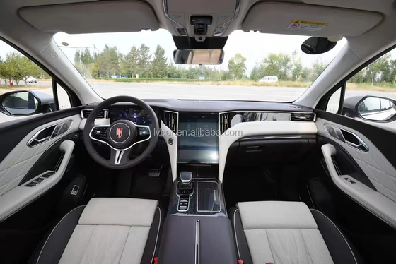 2024 HongQi HS7 SUV preto de tamanho médio a grande com direção à esquerda e sem porta-malas