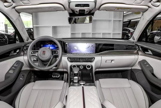 185kW Potência máxima HongQi H9 Carro chinês popular com direção à esquerda e potência de combustível