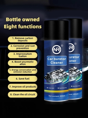 Spray de limpeza de carboidratos de 200 ml A solução definitiva para o acúmulo de carbono no motor