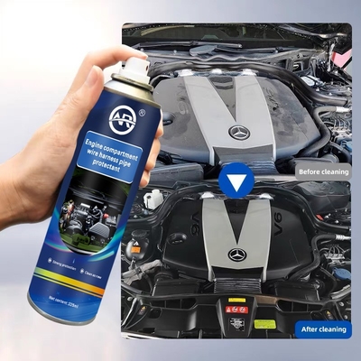 Solução de limpeza e proteção da linha do compartimento do motor para veículos automóveis