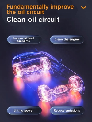 Sistema de combustível de limpeza profunda Protector de limpeza para cuidados com o carro Tente adicionar antes de adicionar óleo