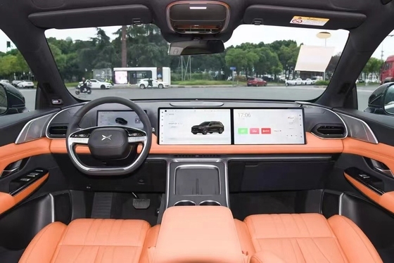 570km Range Xpeng G9 SUV 4x4 Carro elétrico com 650km distância entre eixos e luz diurna LED