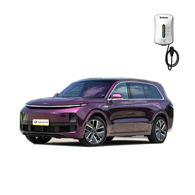 Silver Li Xiang L9 MAX 7 lugares AWD Drive SUV elétrico Carro com suspensão frontal multi-link