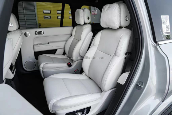 Silver Li Xiang Li L9 MAX SUV elétrico Carro 7 lugares Drive AWD para opções multicolor